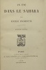 Un été dans le Sahara.. Dixième édition. FROMENTIN (Eugène)