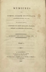 Mémoires qui pourront servir à l'histoire du parti royaliste françois durant la dernière révolution.