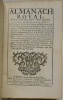 ALMANACH royal, pour l'an 1715. [1715] 