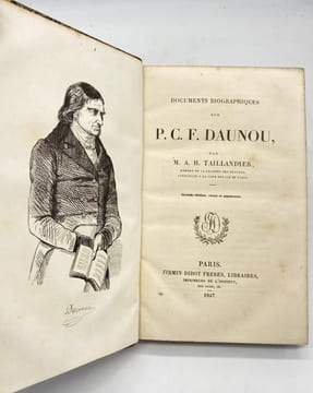 Documents biographiques sur P. C. F. Daunou. Seconde édition, revue et augmentée. TAILLANDIER (Alphonse-Honoré)