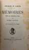 M&eacute;moires. Publi&eacute;s avec introduction et notes par E. Welvert. LAMETH (Th&eacute;odore de)