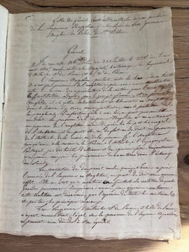 Lettre du général comte de Montholon. adressée par ordre de l'Empereur Napoléon à sir Hudson Lowe gouverneur anglais de l'Isle de Sainte-Hélène. ...