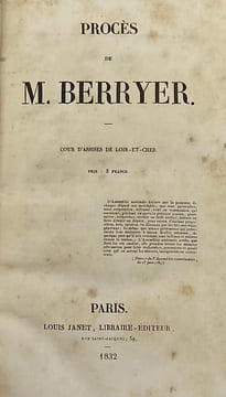 Procès de M. Berryer. Cour d'Assises du Loir-et-Cher. [PROCES] 