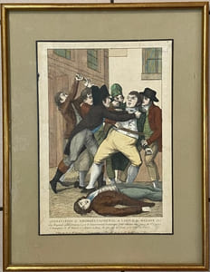 Arrestation de Georges Cadoudal dit Larive dit Masson. chef des brigands soldés et envoyés par le gouvernement britannique pour attenter aux jours du Ier Consul N. Bonaparte, le 18 ventôse à 7 heures et demi du soir, rue de Condé près l'Odéon