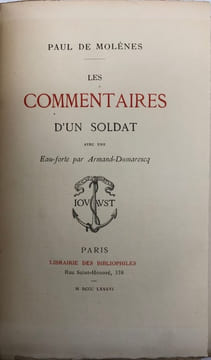 Les Commentaires d'un soldat.. MOLENES (Dieudonné-Jean-Baptiste-Paul Gaschon, dit Paul de)