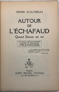 Autour de l'échafaud. Quand Démos est roi