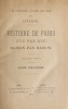 Les Anciennes maisons de Paris sous Napoléon III.. Cinquième édition. LEFEUVE (Charles)