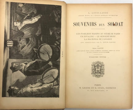Souvenirs d'un soldat. Les fusiliers-marins au siège de Paris. - Un invalide. - Le sergent Hoff. - La hacienda de Camaron. Avec introduction sur L. ...