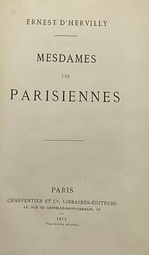 Mesdames les Parisiennes.. HERVILLY (Ernest d').