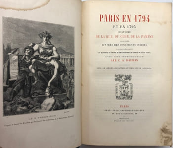 Paris en 1794 et en 1795. Histoire de la rue, du club, de la famine