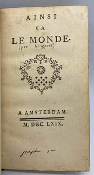 Ainsi va le monde.. [NOUGARET (Pierre-Jean-Baptiste)].
