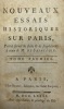 Nouveaux essais historiques sur Paris. pour servir de suite & de supplément à ceux de M. de Saintfoix. [DU COUDRAY (Alexandre-Jacques)]
