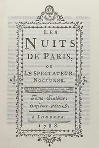 Cahiers Renaud-Barrault. Restif de La Bretonne. Études de : Jean-Louis Barrault, Jean-Claude Carrière, Emmanuel Le Roy Ladurie, Gaëtan Picon. - Lettre et notes sur les sources relatives à Restif, par André Malraux. - Divers, textes de Restif de La Bretonne. - Gravures de Binet. - Les Nuits surréelles, textes réunis par Simone Benmussa