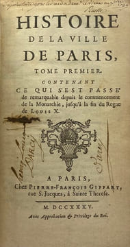Histoire de la ville de Paris.. [DESFONTAINES (Pierre-François Guyot), LA BARRE (Louis-François-Joseph de), AUVIGNY (Jean du Castre d')].