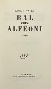 Bal chez Alféoni, contes.