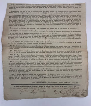 [Actes législatifs ou administratifs].. [DÉPARTEMENT DE JEMMAPES]. 