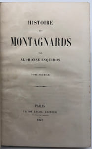 Histoire des Montagnards.