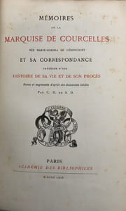Mémoires. et sa correspondance, précédée d'une histoire de sa vie et de son procès, revue et augmentée par C.H. de S.D