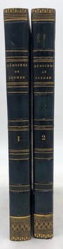 Mémoires de Luther écrits par lui-même. traduits et mis en ordre par M. Michelet (..), suivis d'un essai sur l'histoire de la religion, et des ...