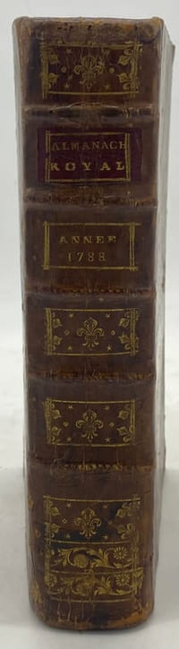ALMANACH royal, année bissextile 1788. présenté à Sa Majesté, pour la première fois en 1699, par Laurent d'Houry, éditeur