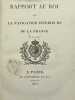 Rapport au Roi sur la navigation intérieure de la France... [BECQUEY (Louis)].