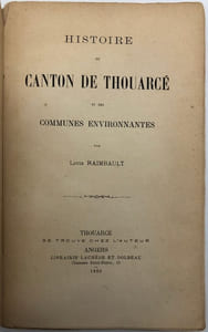 Histoire du canton de Thouarcé. et des communes environnantes
