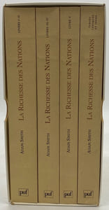 Enquête sur la nature et les causes de la richesse des nations. Traduction nouvelle d'après la première édition, avec les variantes des éditions ultérieures. Présentation, notes, chronologies, tables, lexiques et index par Paulette Taïeb. Avec la collaboration pour la traduction de Rosalind Greenstein
