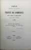 Précis historique et économique du Traité de commerce entre la France et la Grande-Bretagne. signé à Versailles le 26 septembre 1786. HIS DE BUTENVAL ...