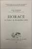 Publications de la Faculté des lettres et sciences humaines de Rennes. Horace, en France, au dix-septième siècle... MARMIER (Jean).