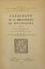 Société de publications romanes et françaises sous la direction de Mario Roques, XLIII. Catalogue de la bibliothèque de Montesquieu... DESGRAVES ...