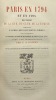 Paris en 1794 et en 1795.. Histoire de la rue, du club, de la famine. DAUBAN (Charles-Aimé)