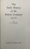 The Early history of the Russia company.. 1553-1603. WILLAN (Thomas Stuart).