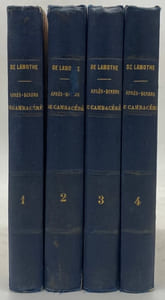 Les Après-Diners de S. A. S. Cambacérès. Second Consul, etc., ou révélations de plusieurs grands personnages sur l'Ancien Régime, le Directoire, l'Empire et la Restauration. Recueillis et publiés par
