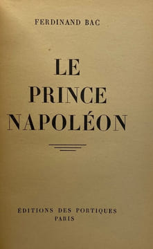 Le Prince Napoléon.. BAC (Ferdinand)