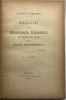 Saggio di una bibliografia ragionata per servire alla storia dell'epoca Napoleonica... LUMBROSO (Alberto).