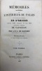 Mémoires anecdotiques sur l'intérieur du palais et sur quelques événemens de l'Empire. depuis 1805 jusqu'en 1816, pour servir à l'histoire de ...