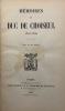 Mémoires. 1719-1785. CHOISEUL 