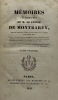 Mémoires autographes.. MONTBAREY (Alexandre-Marie-Léonor de)