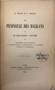 La Péninsule des Balkans et le mouvement agraire en Angleterre et ses colonies. - La plaine saxonne. - Les États-Unis. - La Hongrie. - L'Église et la propriété. Nouvelle édition