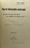 Plan de monographie communale.. Procès de deux sorcières en l'Abbaye de Mazan (1519).  Extrait de la Revue du Vivarais, années 1913 et 1914. RÉGNÉ ...