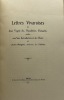Lettres vivaroises des deux Vogüé, de l'Académie française. publiées avec une introduction et des notes. [RÉGNÉ (Jean)].