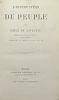 L'Instruction du peuple... LAVELEYE (Emile de).