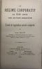 Le Régime corporatif au XIXe siècle dans les États germaniques.. Étude de législation sociale comparée. BRANTS (Victor).