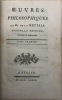 Oeuvres philosophiques.. Nouvelle édition, corrigée & augmentée. LA METTRIE (Julien Offray de).