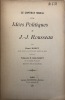 Le Contrat social et les idées politiques de J.-J. Rousseau.. Préface de Émile Faguet (extrait de la Revue des Deux-mondes). RODET (Henri).