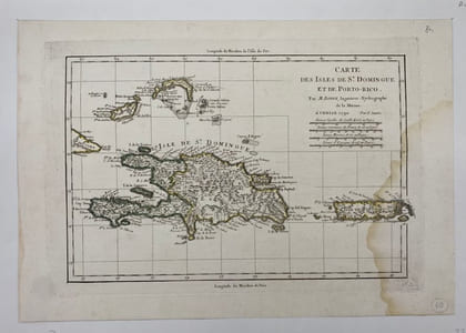 Carte des Isles de St Domingue et de Porto-Rico.