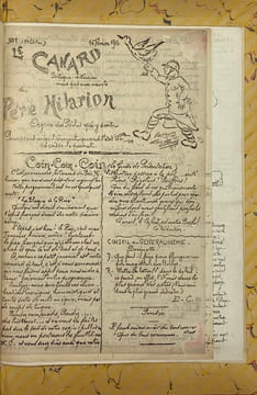 Le Canard poétique, littéraire mais pas au navets, du Père Hilarion. organe des poilus qui y sont, paraissant irrégulièrement quand l'état de sa ...
