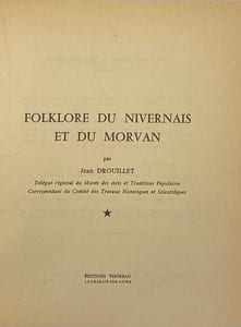 Folklore du Nivernais et du Morvan.