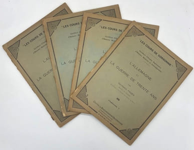 Les Cours de Sorbonne, certificat d'études supérieures d'histoire moderne et contemporaine. L'Allemagne et la Guerre de Trente ans.
