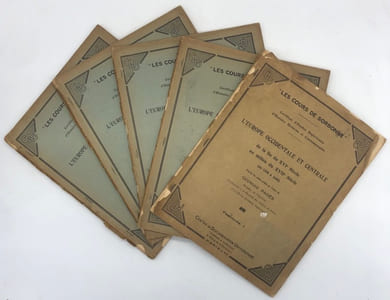 Les Cours de Sorbonne, certificat d'études supérieures d'histoire moderne et contemporaine. L'Europe occidentale et centrale de la fin du XVIe siècle au milieu du XVIIe siècle. (de 1598 à 1660), d'après les notes prises au cours de Georges Pagès